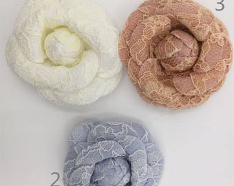 Lace Flower Pins for Bridal, Ballet, Sashes, Shoes, Headbands, Headpieces, Corsages F15
