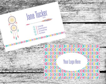 LuLaRoe Inspired Dream Catcher Marketing Bundle Business Card Facebook Cover Punch Card Home Office Approved Colors Fonts Digital Download