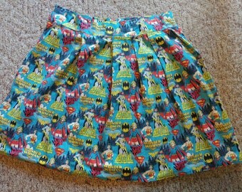 Batgirl Supergirl Wonder Woman skirt