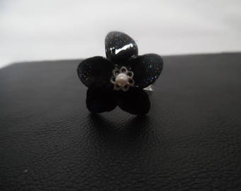 adjustable flower ring and bead