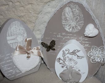 My wooden Easter eggs and everything in elegance