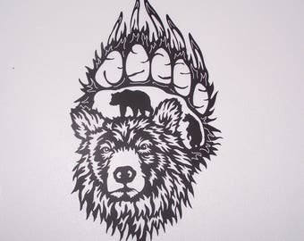 Bear Claw Metal Art