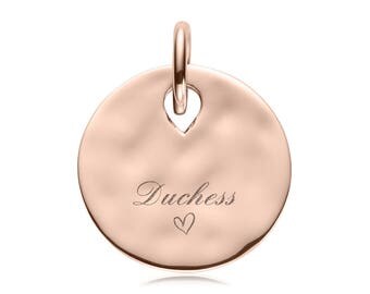 Rose Gold Luxury Cat Name Tag