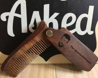 personalized comb,wooden comb,folding comb,engraved comb,custom comb,beautiful comb,bestman gift,groomsmen gift, gift for him,gift for her