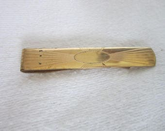 Retro Anson 12 K Gold Filled Engraved Tie Bar