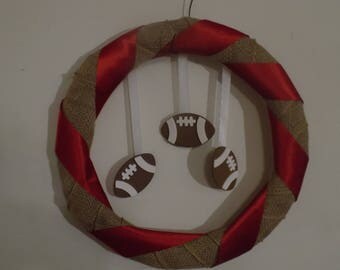 Football Wire Wreath Form