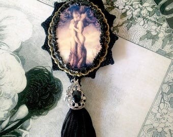 necklace "sensuality" trees in black MICA body