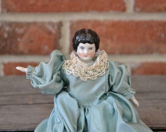 Low Brow China Doll, Miniature 7", Germany