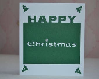 Happy Christmas merry Christmas greeting card