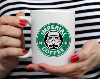 Star Wars Inspired Imperial Coffee Mug, Starwars Mug,11.OZ - 15.OZ Mug, Ceramic Coffee Mug, cute coffee mug