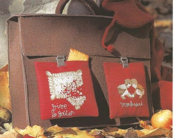 Embroidery pattern for a bag for small treasures