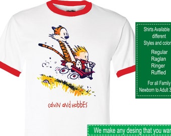 Calvin and Hobbes Shirt/Calvin and Hobbes Stickers/Calvin and Hobbes Invitations/Calvin and Hobbes Party Supplies/Calvin and Hobbes
