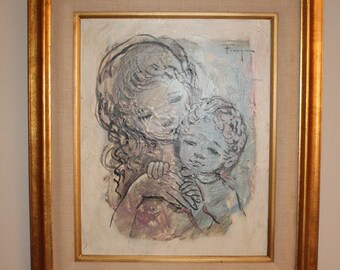 Original Oil Painting by listed artist Ozz Franca- Disney artist!