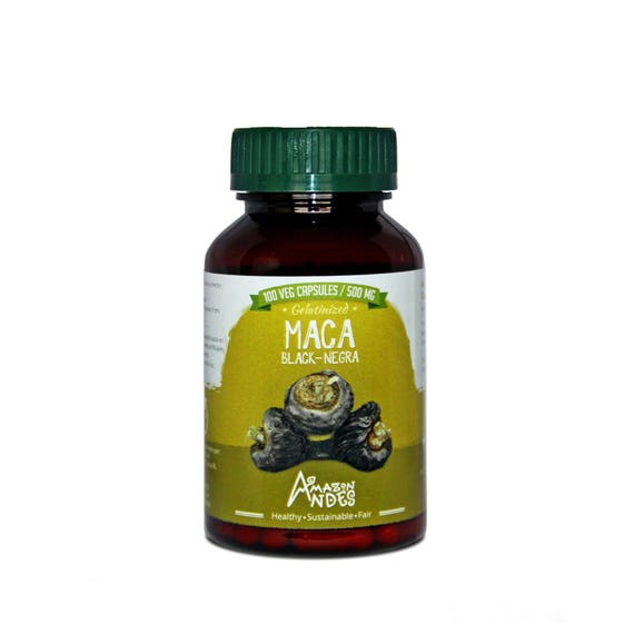 Black maca capsules 100 x 500 mg USDA kosher and EU