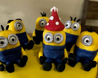Fondant Minion Cake Toppers