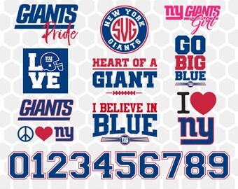 New York Giants SVG, New York Giants Files, Instant Download Football Files, Cricut, Cameo, Vinyl Machine, DXF EPS png jpg pdf - 004
