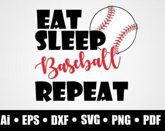 Free Free Eat Sleep Baseball Repeat Svg 644 SVG PNG EPS DXF File