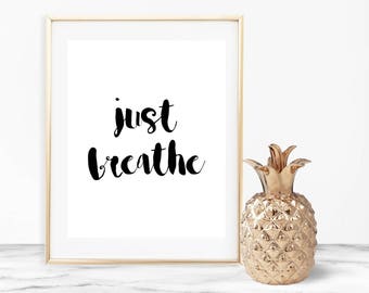 Just breathe art | Etsy