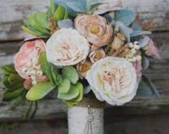 etsy fake flower bouquet