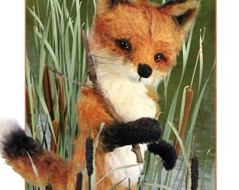 ON SALE Fox Sewing Pattern, Mohair Fox PDF, Diy Fox Pattern, Teddy Bear Pattern, Stuffed Animal Pattern, Fox Plushie, Diy Stuffed Animal, Wo
