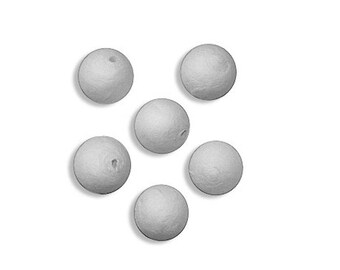 8 Round Spun Cotton Balls 3/4" ~ Czech Republic SC 328
