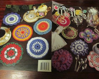 Doily Crochet Patterns Mini Mats Annie's Attic 8B077 Crocheting Pattern Leaflet