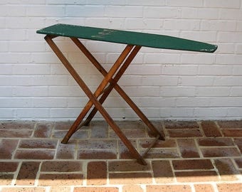 Vintage Toy Ironing Board Vintage Toy Wooden Ironing Board Childs Wooden Ironing Board