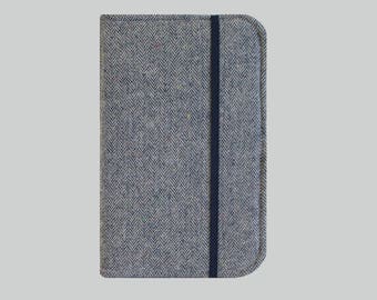 Kindle Paperwhite Case, Kindle Cover Hardcover, Kindle Case, Kobo, Kindle Voyage, Kindle Fire HD 6 7, Nook GlowLight Blue Herringbone