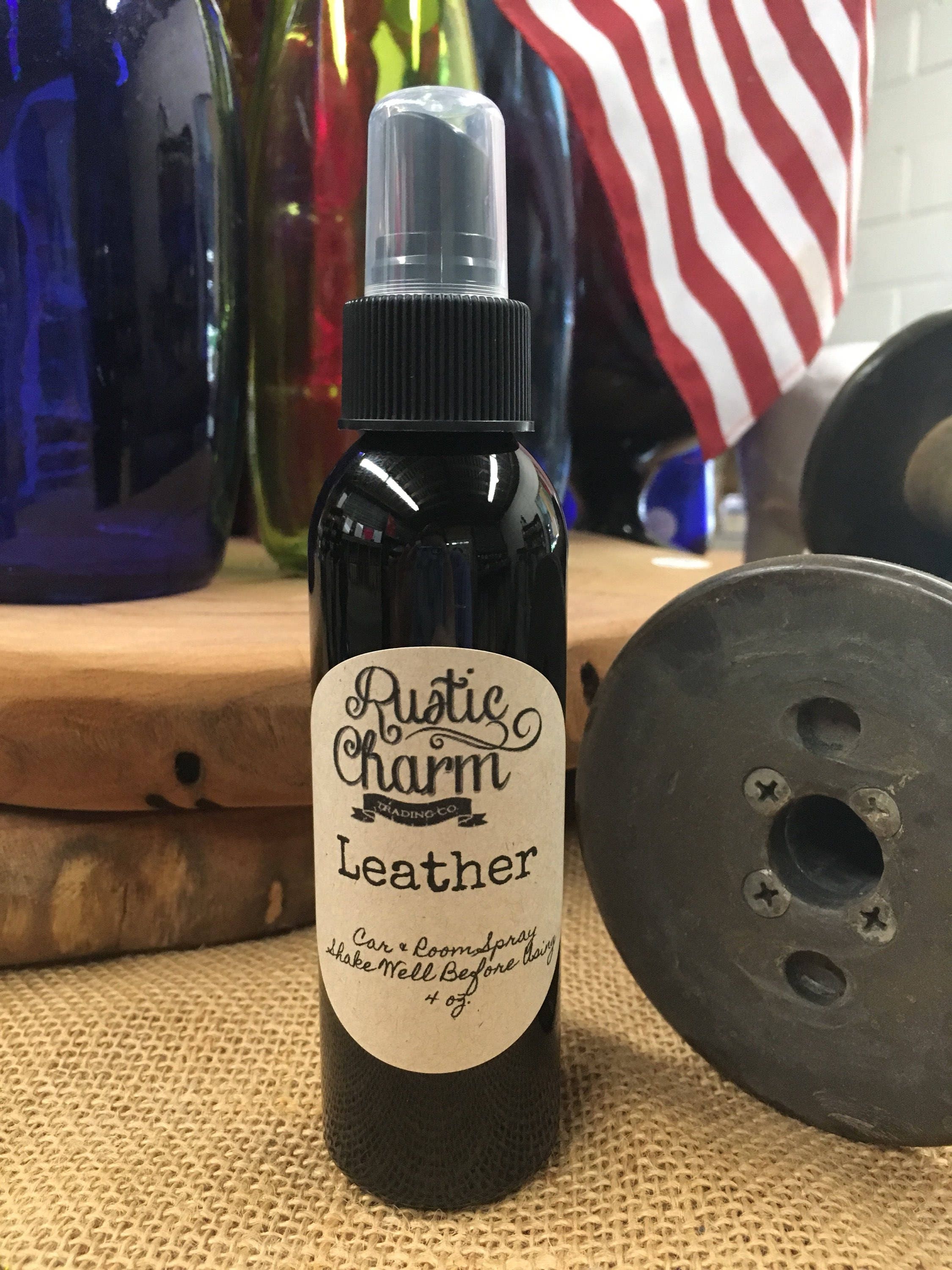 Leather Scented Room & Car Air Freshener Fine Mist Spray by