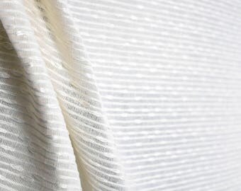 Rickon Alabaster Sheer Fabric