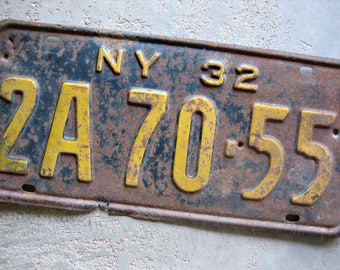 1932 New York License Plate