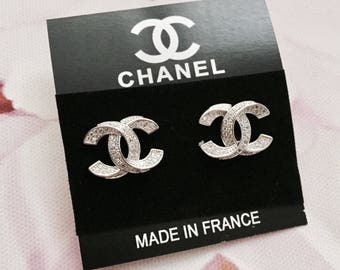 Inspired Chanel Earrings / Cubic Zirconia