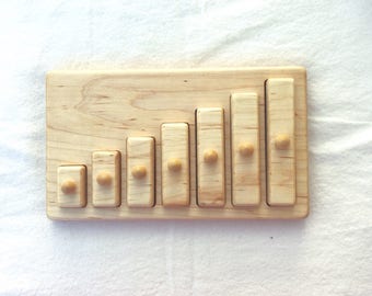 Wooden Bars Puzzle Montessori School Toy