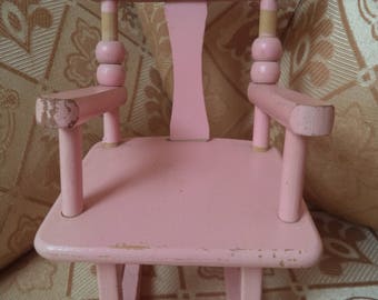 Authentic Pink Ginny Doll Rocking Chair (Strombecker Style)