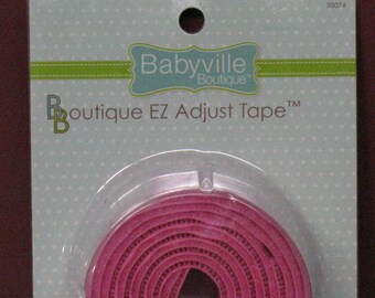 Babyville Boutique EZ Adjustable Tape Pink