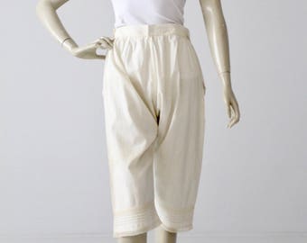 antique bloomers, Victorian pantaloons, 1900s lingerie