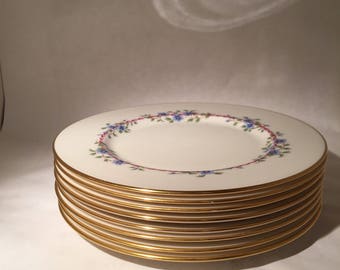 8 - Lenox Belvidere Salad or Dessert Plates 8 3/8"