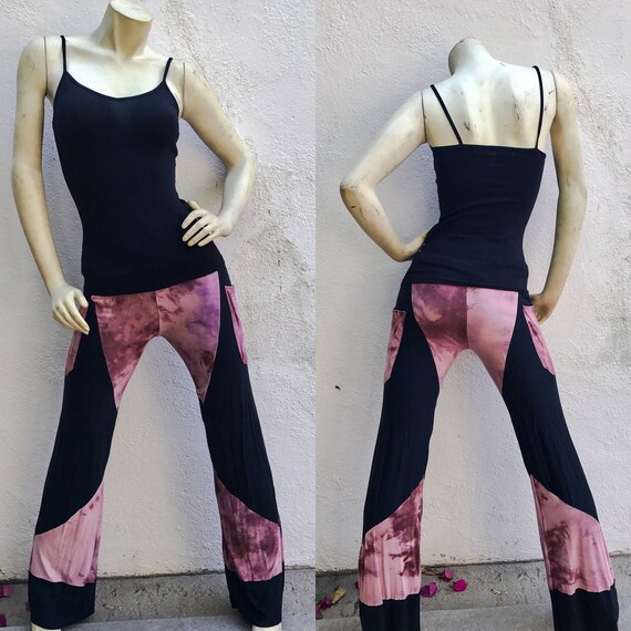Womens Pants - Yoga Pants - Gothic Pants - Hand Dyed Pants - Halloween Pants - Dance Pants