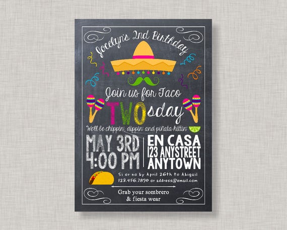 Taco Tuesday Invitation 5