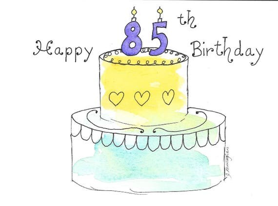 85th Birthday Card PERSONALIZED for FREE With Recipient's