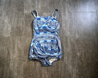 1950s swimsuit . vintage Rose Marie Reid bathing suit