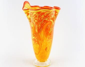 Hand Blown Glass Vase