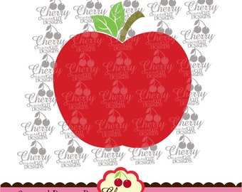 School Apple Svg dxf eps Back to School Silhouette & Cricut Cut degisn -Personal and Commercial Use SCH10