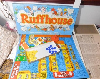 RUFFHOUSE Board Game Parker Brothers 1980 Vintage Games Family RUFFHOUSE Board Game Parker Brothers 1980 Vintage Games Family