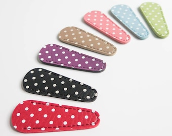 Embroidery Scissor Case | Polka Dot Leather-Like Scissor Sheath, Small Scissor Cover