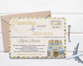 Travel invitations | Etsy