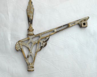 Vintage Mystery Bracket Hanger Chippy Shabby Salvage Art Deco