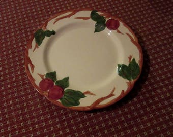 Franciscan apple four (4) large dinner plates, made in California