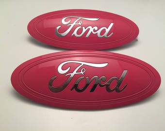 Ford Emblem Black and Pink Fits Ford F-150 / Edge / Ranger