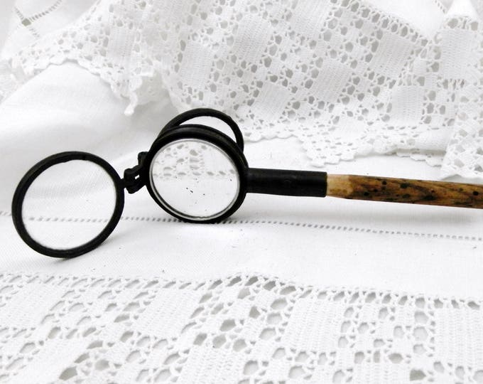 Antique French Compass, Mirror and Opera Glasses "La Parisienne", Curios from France, Flea Market Finds, Country Brocante Decor, Binoculars